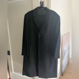 EUC ‘346’ Brooks Brothers Wool/Cashmere Black Overcoat - 3 Buttons